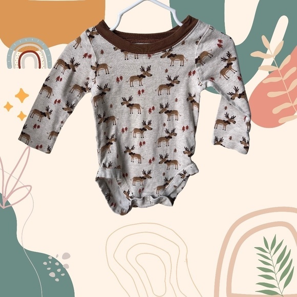 3/$10 12 month long sleeve bodysuit - Picture 1 of 4